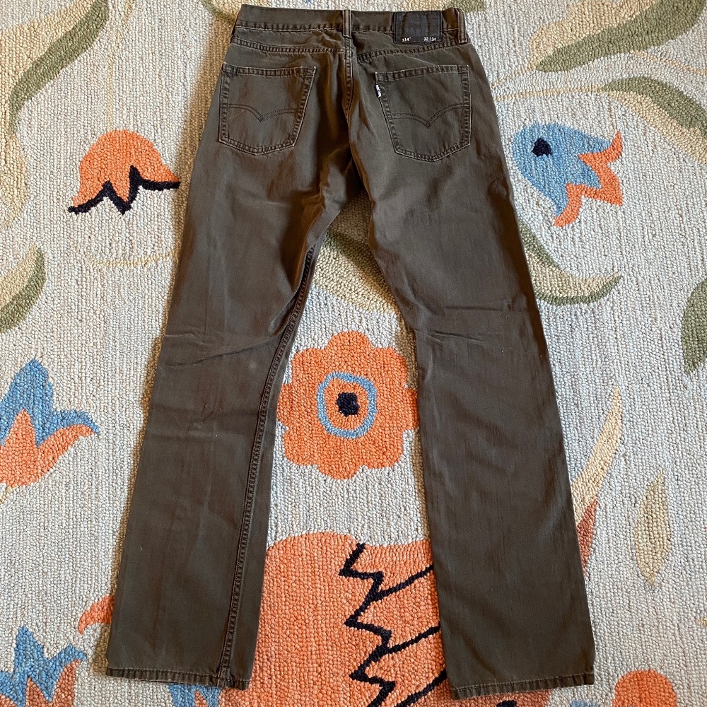 Levi's I 514 I Slim Straight I Green Jeans I 32 x 34 - Picture 2 of 16